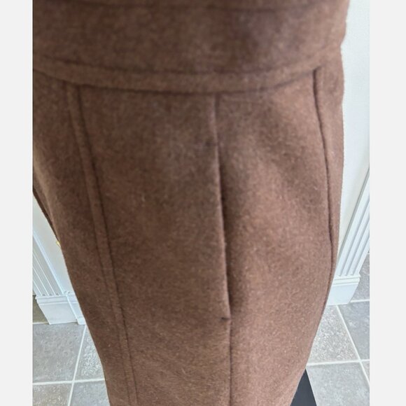 J. Crew Wool-Blend Lined Lady Day Coat Long Sleeve Brown Size 6P NWT *READ - Picture 8 of 16